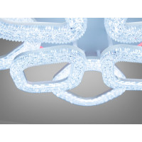Люстра в зал светодиодная с пультом управления Diasha MX2773/4+4LED3colordimmer