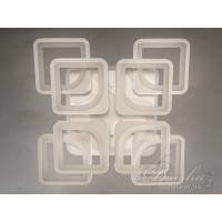 Люстры потолочные светодиодные квадратные Diasha HS8060/4+4WH LED 3color dimmer 