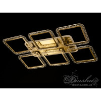 Люстра в зал светодиодная потолочная с пультом управления 150W Diasha QX2518/6LLED3colordimmer