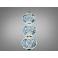 Світлодіодна люстра підвіс золото 8 Вт 4100K Diasha D221205-3