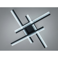 Стельова LED люстра Diasha MX3068 57W чорний акрилові розсіювачі сучасний дизайн Diasha MX3068/4BK