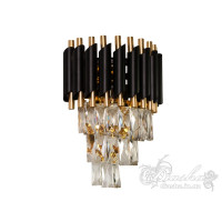 Бра с хрусталем Diasha 1013-2W BK+GG 