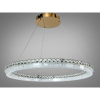 Кришталева світлодіодна люстра-підвіс, 60W Diasha MD6027/800S-gold