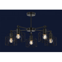 Люстра светильник в стиле лофт Levistella 761L170-5 BK