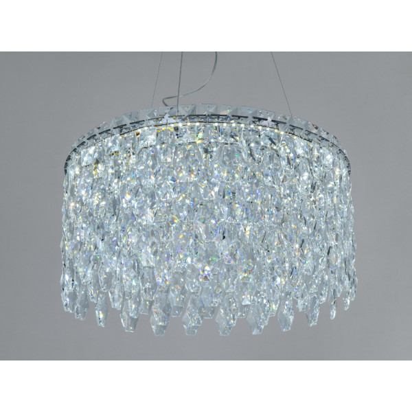 Підвісна люстра LED хром 52Вт 3200–6500К 2860 лм Diasha 582/400CH