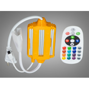 Конектор-контролер з ДУ для стрічки 220V, RGB Diasha PC220-RGB-plug