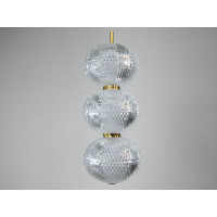 Світлодіодна люстра підвіс золото 8 Вт 4100K Diasha D221205-3