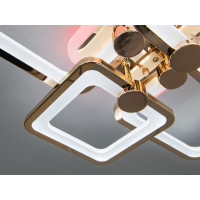 Плоска світлодіодна люстра з пультом, диммером, підсвіткою, 70W Diasha 8208/4GLED3colordimmer