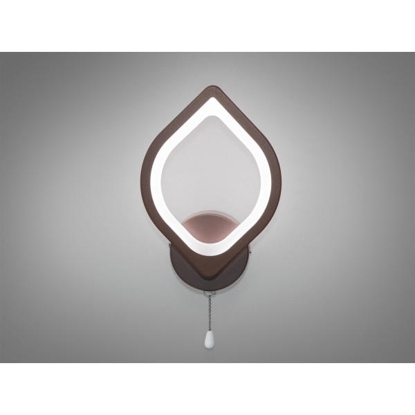 Настінний прикроватний LED світильник, 17Вт, коричневий Diasha 8073/1CF Настінний прикроватний LED світильник, 17Вт, коричневий Diasha 8073/1CF