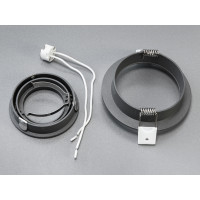 Врізний, поворотний точковий алюмінієвий світильник круглий Diasha PMR-201-R-GR