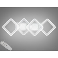 Світлодіодна люстра смарт світильник з пультом, 70Вт, біла Diasha H8060/2+2WHLED3colordimmer