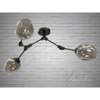 Люстра лофт в спальню на 3 лампы Diasha 882-3BK Люстра лофт в спальню на 3 лампы Diasha 882-3BK