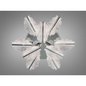 LED люстра хром пульт димер 95 Вт 9 елементів Diasha S25106/6+3HRLED3colordimmer