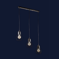 Люстра подвесная на три лампочки Levistella б907004F-3 BK (500)