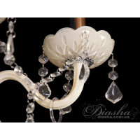 Класичне бра з світло-жовтого скла Diasha N8002/2HR