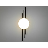 Гармонійне світлодіодне бра в кабінет, 18Вт, чорний Diasha 9133/520BK