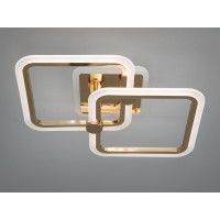 Стельова світлодіодна люстра з пультом, димером, 50W, золото Diasha A8208/2GLED3colordimmer