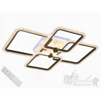 Потолочная светодиодная люстра с пультом и ночником Diasha MX2541/2+2L BK LED 3color dimmer