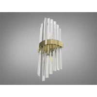 Захоплюючий, лаконічний кришталевий настінний світильник, золото Diasha 88016/D230x550G