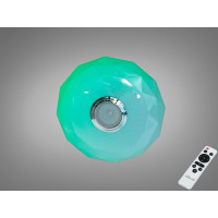 LED стельова люстра біла 45 Вт з Bluetooth колонкою Diasha DB-8303/300RGB+MP3