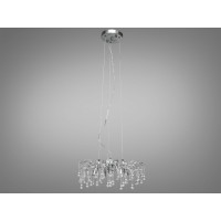Люстра Diasha Серія Гліцинія хром кришталева 6 ламп Diasha 607-450CH
