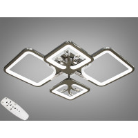 Люстры потолочные светодиодные с пультом Diasha 8157/2+2BHR LED 3color dimmer