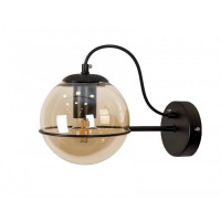 Бра настенные светильники с плафоном шаром Levistella 761J2017-1 BK+BR Бра настенные светильники с плафоном шаром Levistella 761J2017-1 BK+BR