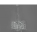 Граційна підвісна кришталева люстра "Гліцинія", 6 ламп, хром Diasha 608-460CH