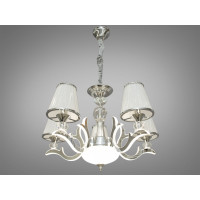 Люстра с абажурами в зал 25W Diasha 8329/5HR 4100K