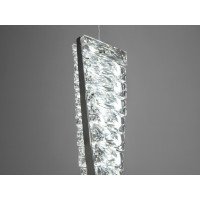 Стильний дизайнерський світлодіодний світильник підвіс, 15 Вт, хром Diasha 531/1D-500CH