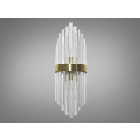 Захоплюючий, лаконічний кришталевий настінний світильник, золото Diasha 88016/D230x550G