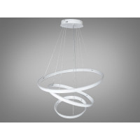 Шикарна новинка, біла світлодіодна підвісна люстра в вітальню, 260 Вт Diasha 5153/800+600+400WH