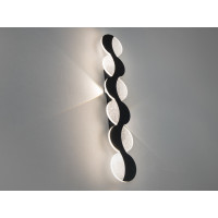 Гармонійне світлодіодне бра, 30 Вт, чорний Diasha 9091/600BK