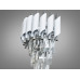 Бра Diasha Серія 1013 білий хром кришталеве 2 лампи E14 Diasha 9001-2W-WH+CH