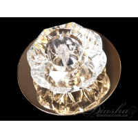 Розкішний кришталевий точковий світильник, золото Diasha A645G