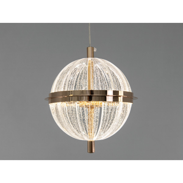 Світлодіодний кришталевий підвіс золото 12 Вт Diasha 5030/1GD