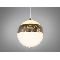 Підвісний світильник 686-1G золото сферичний блискуча вставка Diasha 686/1FG