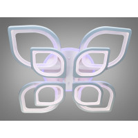 Лед люстра в зал потолочная с пультом Diasha 8073/4+4LED 3color dimmer