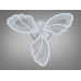 Стельова люстра LED біла 50Вт пульт 3 модулі Diasha 8166/3WHLED3colordimmer