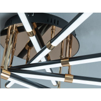 Стельова світлодіодна люстра MX7805 біла 75W три акрилові кільця Diasha SX8256/5BK