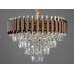 Люстра кришталева коричневий золото 7xE14 Diasha N9001-550CF+SGD