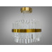 Неповторна підвісна кришталева лед люстра в кухню, 80Вт, бронза Diasha 840/400BR