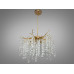 Підвісна люстра Diasha серія Гліцинія золото 8 ламп кришталь Diasha 603-600GD