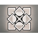 Люстра потолочная светодиодная с пультом Diasha S8060/4+4BK LED 3color dimmer