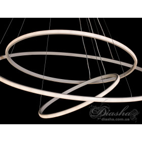 Підвісна люстра LED біла 3 кільця 140Вт 7700Лм Diasha MD9079-3ABK-800+600+400dimmer