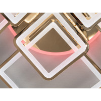 Сучасна LED люстра з пультом, диммером та підсвіткою, 225W, хром Diasha 8160/8GLED3colordimmer