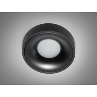 Граційний світильник врізний із серії "Аluminium", чорний Diasha PR-12-BK