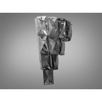 Класичне бра з кришталю на 3 лампи, чорного кольору Diasha 8009-1W-HR-BK