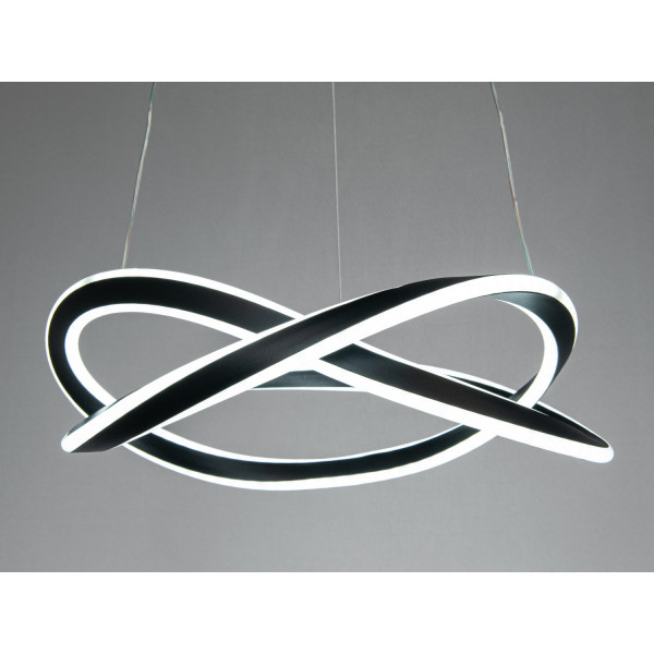 Люстра підвісна LED Diasha завитки 91Вт чорна Diasha MX78097/1BK