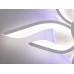 Стельова led люстра кільця з пультом, диммером, підсвіткою, 40W, біла Diasha 2482/5+5WHLED3colordimmer